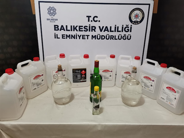 ERDEK VE BANDIRMA'DA SAHTE ALKOL OPERASYONU