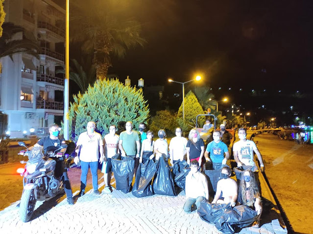 BİR OLUP ÇEVREYİ TEMİZLEDİLER