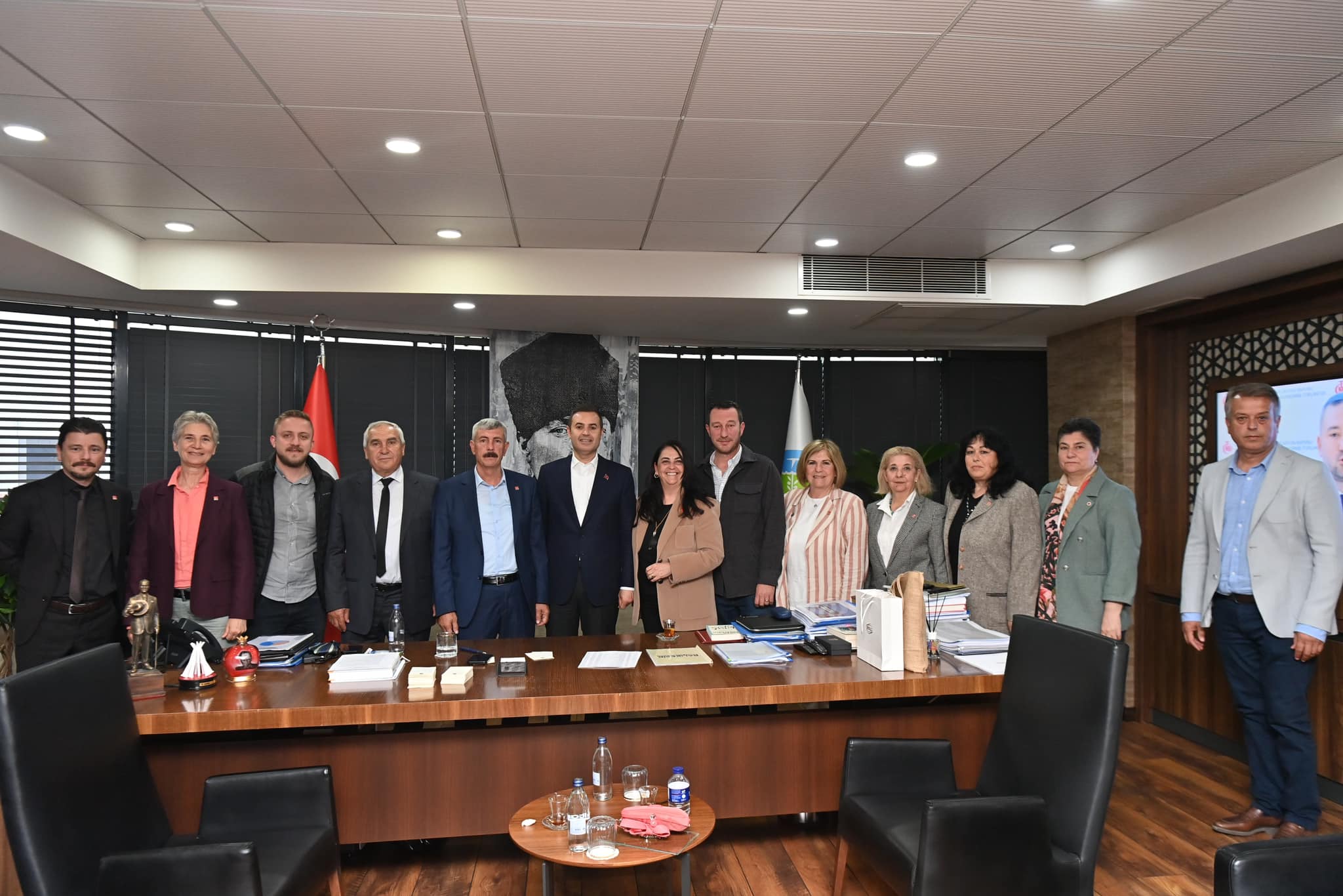 CHP İLÇE YÖNETİMİ'NDEN AKIN'A ZİYARET