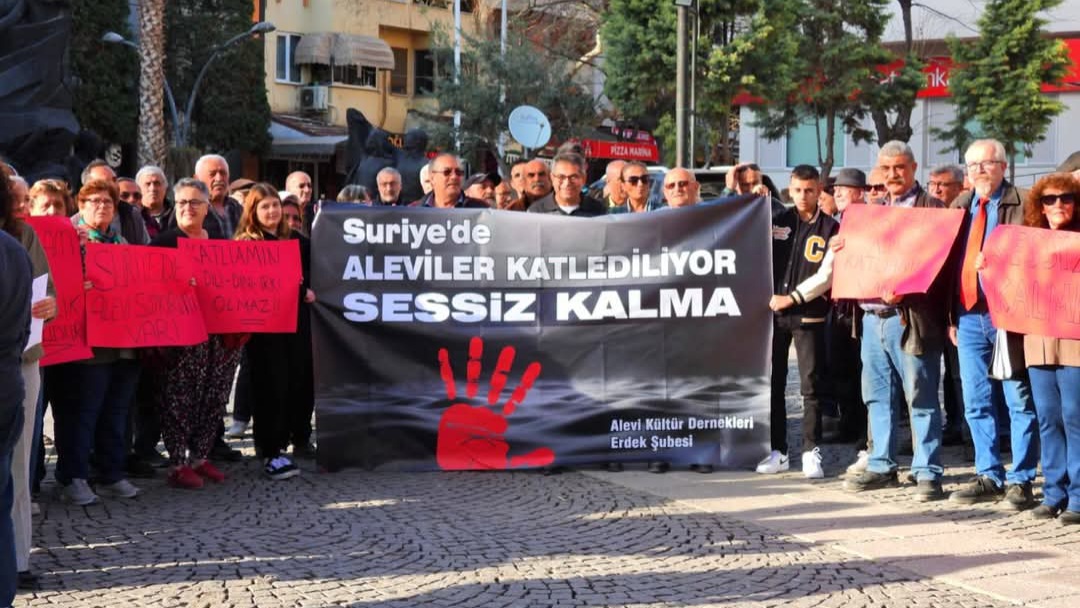 ALEVİ KÜLTÜR DERNEĞİ'NDEN SURİYE'DE KATLEDİLEN ALEVİLER İÇİN PROTESTO