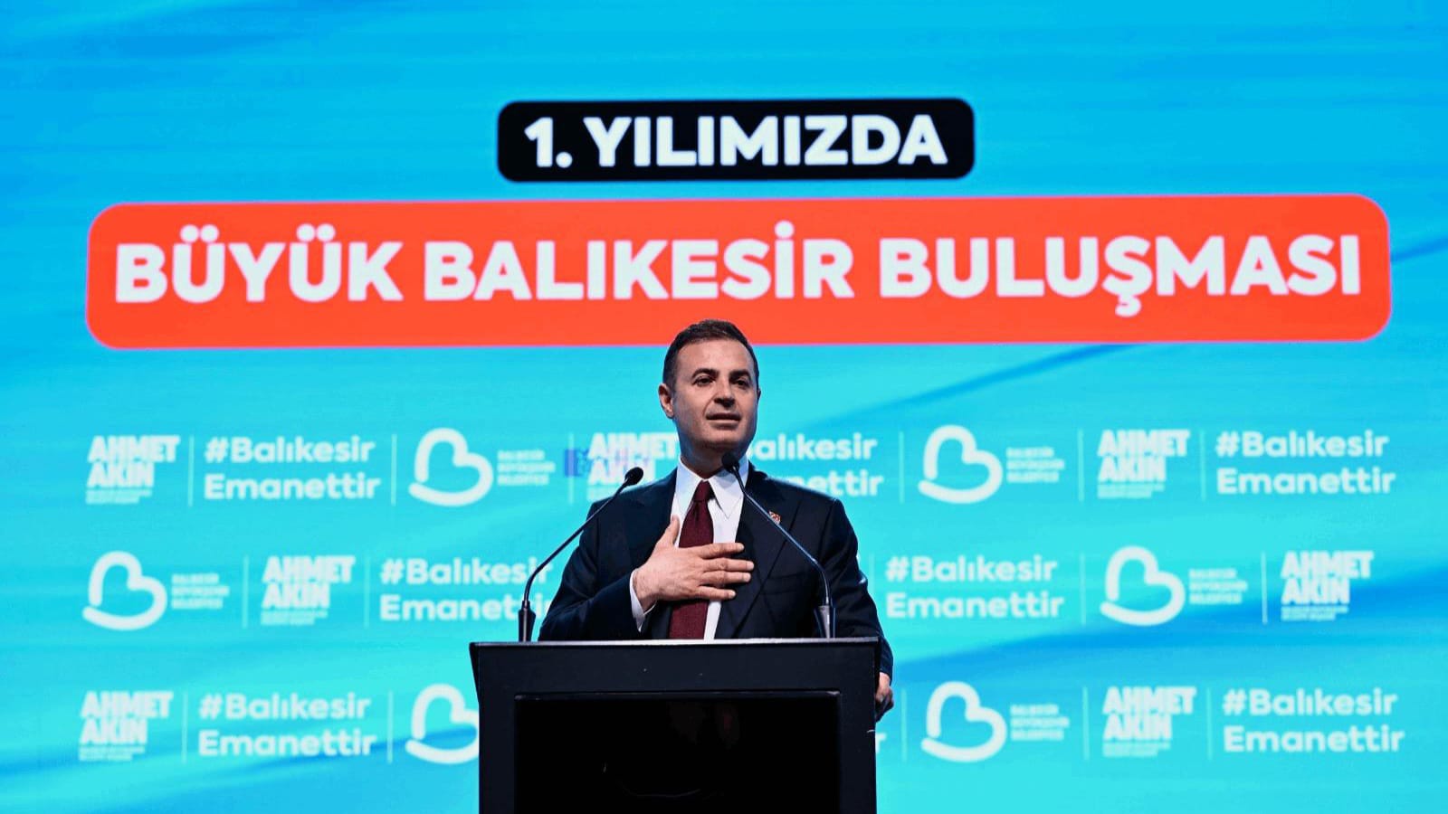 AKIN: 'HİZMET DOLU BİR YILI GERİDE BIRAKTIK'