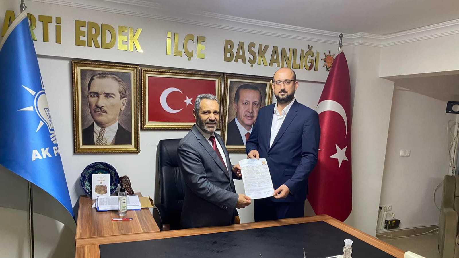 AK PARTİ İLÇE BAŞKANLIĞI'NDA GÖREV DEĞİŞİMİ
