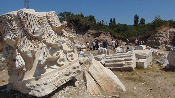 KYZİKOS ANTİK KENTİ'NE YÜKSEK GERİLİM