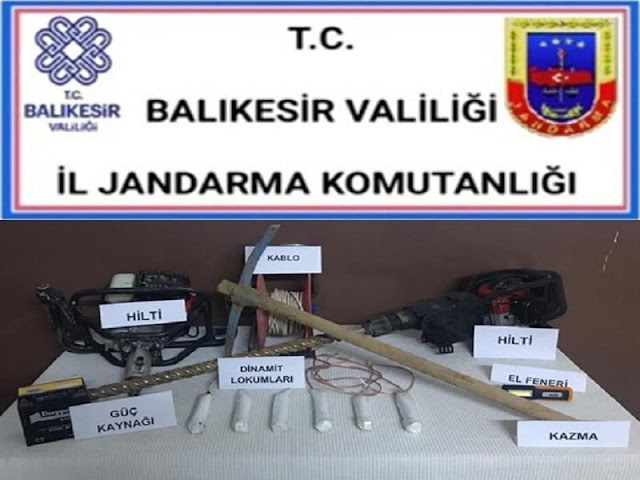 KAÇAK KAZI YAPARKEN SUÇÜSTÜ YAKALANDILAR